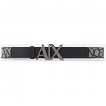 Cinturón Armani Exchange logos y hebilla logo