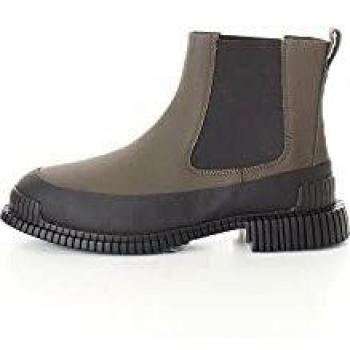 Camper Pix Women's Ankle Boots - Quality Leather, Sport Sole, Green/Black