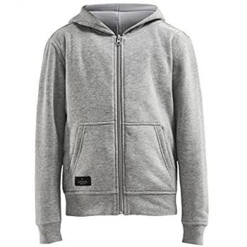 Children's Zip-Up Hoodie Craft Community Gray 6/8 Years Old