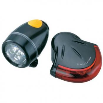 TOPEAK Highlite Combo II - Juego de Luces Delanteras y traseras, Color Negro