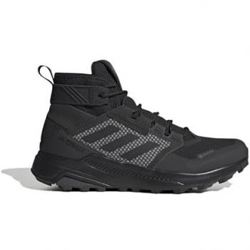 Zapatillas de montaña Adidas Terrex Ailmaker Mid Negro, impermeables, con suela Continental para agarre en terrenos difíciles, diseño ligero y transpirable, soporte en el tobillo, sistema de cierre rápido