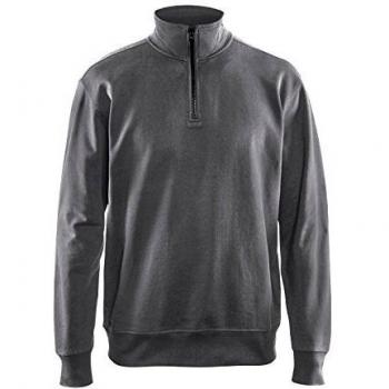 Blaklader Grey Trucker Collar Sweatshirt Size XS