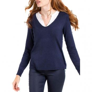 Naf Naf Jersey Mibato Azul De Mujer S Azul
