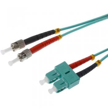 Cable de Red Helos Herweck CAT6 10 m y Cable de Fibra Óptica OM3 SC/ST 10 m