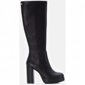Botas altas de mujer negro en piel vegana