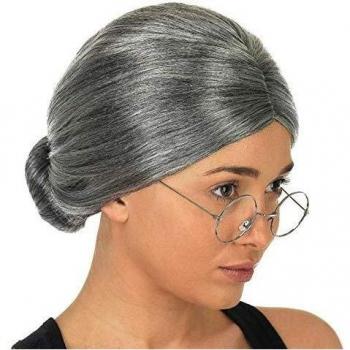 Peluca BB Carnival 43606 Blanco Gris - Ideal para fiestas temáticas, incluye cabello sintético de alta calidad, diseño ligero y cómodo, fácil de poner y quitar, perfecto para disfraces y celebraciones