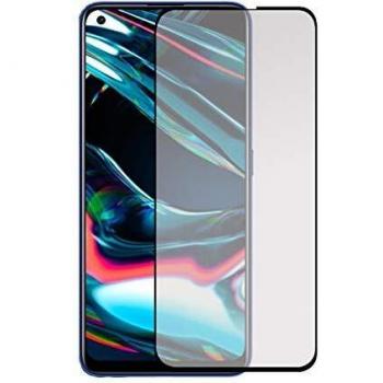 Todotumovil Protector de Pantalla Realme 7 Pro Negro de Cristal Templado Vidrio 9H para movil