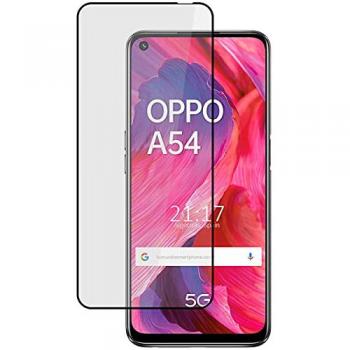 Protector de Cristal Templado Completo 5D Full Glue Negro para Oppo A54 5G / A74 5G