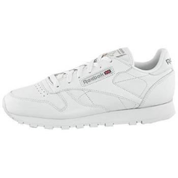 Zapatillas Reebok Classic Leather para hombre en color blanco, talla 45.5, material cuero