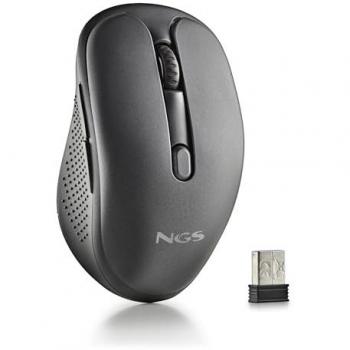Ratón Inalámbrico Multimodo Recargable NGS Evojot 2.4 GHz + Bluetooth 5.1, 800/1200/1600 DPI, USB-A, 5 Botones Silenciosos