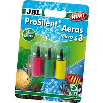 Difusor JBL ProSilent Aeras Micro S3 para acuario - Ø 1.5 cm, 3 unidades, genera burbujas finas