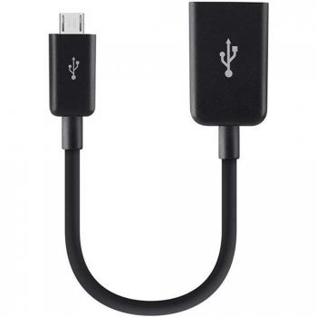 Belkin F2CU014BTBLK Adaptador Micro-USB a USB OTG, 12 cm, Color Negro