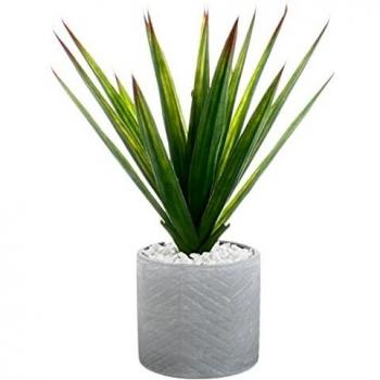 Aloe vera artificial & ceramic pot H49 - Hello Garden
