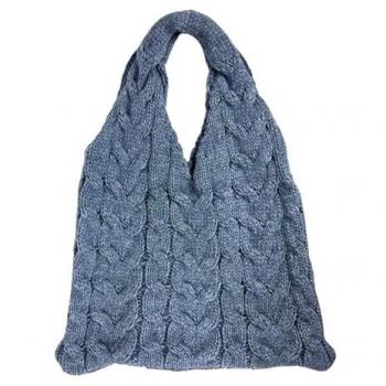 Bolso De Hombro En Ganchillo Para Mujer Con Asas Largas