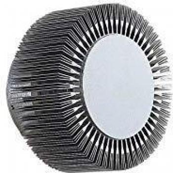 Aplique LED Lucande Keany moderno en gris, hecho de aluminio, para exterior y cuarto de baño, con 1 llama