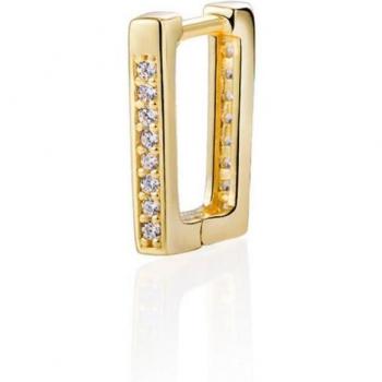 Piercing de aro Ear Candy Deo en Plata 925 bañado en Oro Amarillo 18k