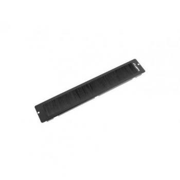 Panel Cepillo Para Entrada Cable Rack 19 Suelo Negro
