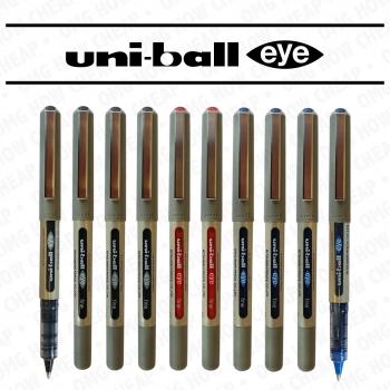 UNI-BALL UB - 157 EYE Lot de 10 Assortiment de 4 x Noir 4 x 2 x bleu, rouge