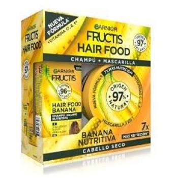 Fructis Pack Hair Food Champú + Mascarilla Banana Nutritiva 750 ml - Fructis
