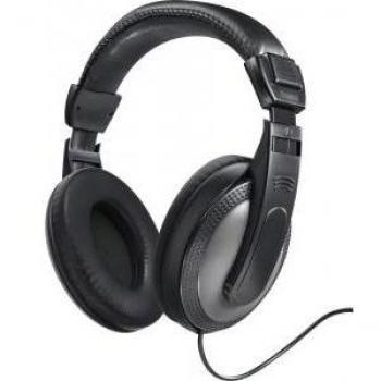 Auriculares para televisión Hama ShellTV negro con cable de 1.5 metros