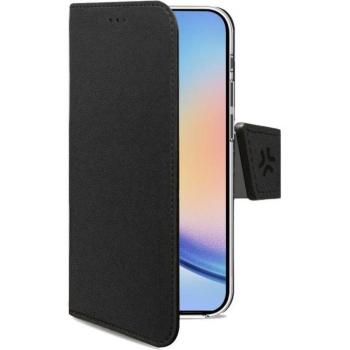 Funda tipo cartera Celly WALLY para Samsung Galaxy A35 5G - Negra - ECO-cuero - Cierre magnético