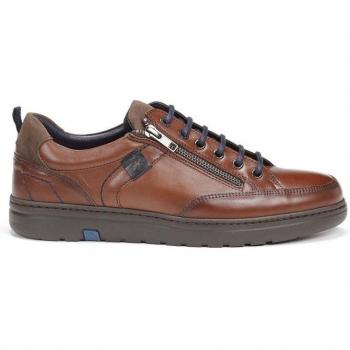 Fluchos Atlas F0298 Zapatillas Casual de Piel para Hombre Color Marrón