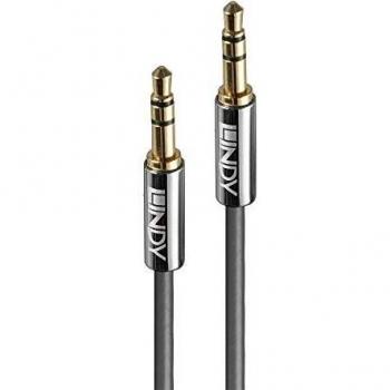 Cable de Audio Lindy 35324 3.5mm, 5m, Color Antracita