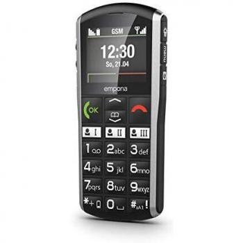 Teléfono Emporia Simplicity V27 para Personas Mayores, Pantalla 2 a Color, Teclas Grandes, Conexión 2G, Botón SOS, Compatible con Audífonos, IP54