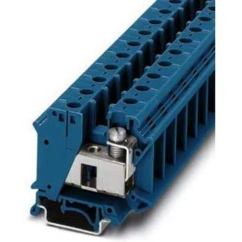 Phoenix Contact UIK 35 BU Blue Modular Terminal Block 2 Poles 0.75-35 mm², Pack of 50