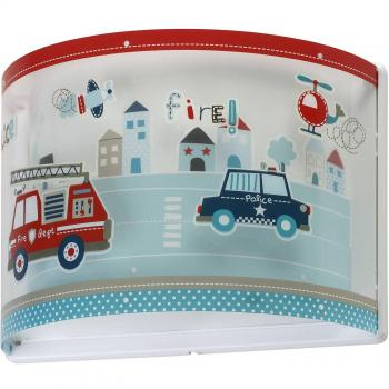 Aplique de pared infantil Policía y Bomberos