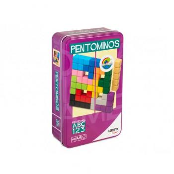 Pentominos de Viaje en Caja Metálica
