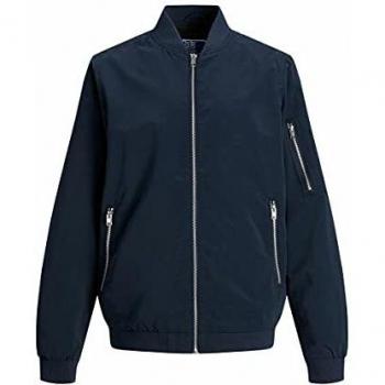 Jack & Jones JJERUSH Bomber JR Chaqueta, Azul Marino, Tamaño de la Cintura:90 cm para Niños
