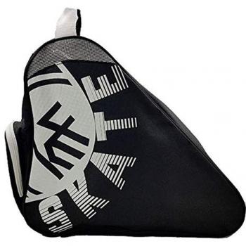Bolsa Patines Skate KRF The New Urban Concept, color negro y blanco, diseñada para transportar patines skates