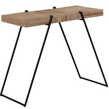 vidaXL Mesa de Bar Madera Maciza Teca Reciclada 120x55x107 cm Cómoda Comedor