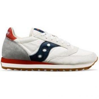 Saucony Men's White Jazz Original Sneakers Size 12 US - Casual Lace-Up Style