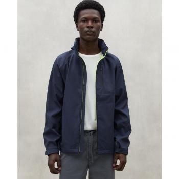 ECOALF Men's Waterproof Blue Zip Jacket - Size S - Navy
