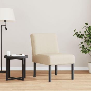 Cream Fabric Slipper Chair
