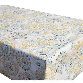 Mantel Antimanchas Impermeable de Vinilo y Poliéster en Diseño de Mosaicos - Fácil Limpieza - 5 Medidas Disponibles