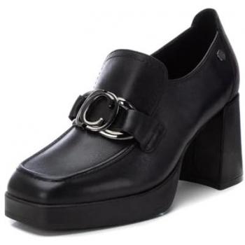 Mocasines de Piel para Mujer Carmela con Tacón de 5 a 8cm en Color Negro - Modelo 16184901