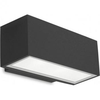 Aplique Afrodita 10xLED 11,5W Gris Urbano IP65 Luminaria LED Bañador de Pared Pequeño para Exterior