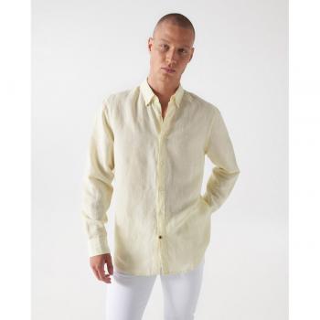 Camisa de lino amarilla - Hombre