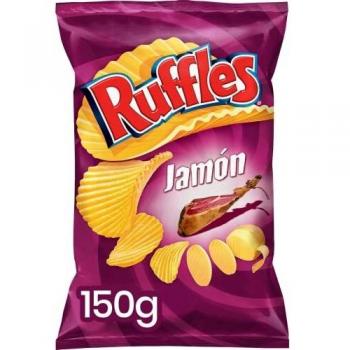 Ruffles Jamon Patatas Fritas, 150g