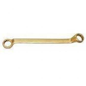 Llave de Estrella Fija Doble Contra-Coudée Antidéflagrante de Bronce de Aluminio 21x23 mm 285 mm