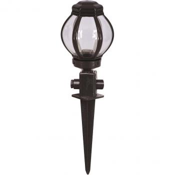 Lámpara exterior WellHome aplique de pared pantalla oval para exterior, ABS, negro, 20x20x50 cm, casquillo E27 max 60 W
