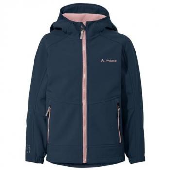 Vaude Kids Rondane IV Unisex Softshell Jacket - Dark Sea/Rose - Size 98