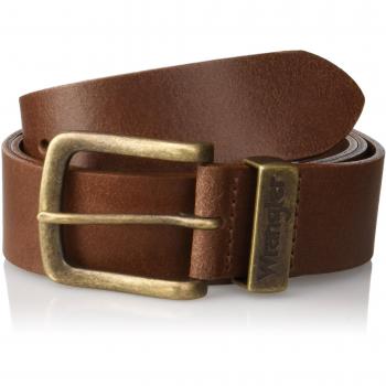 Wrangler Men's Brown Metal Loop Belt 85 cm