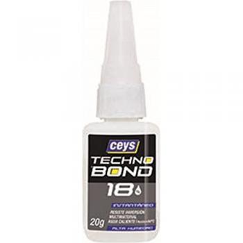 Ceys ADHESIVO INSTANTANEO CEYS HUMEDAD TECNO BOND 18 CIANOACRILATO 20 GR 550226