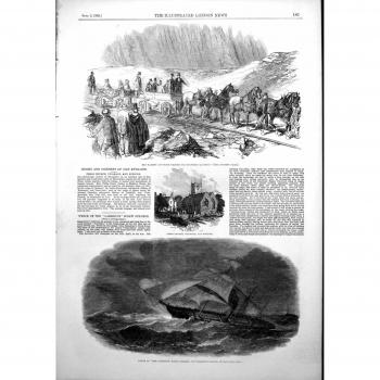 La Vicaría de la Iglesia de Prees Enseña el Mar 1853 de Larriston China de la Ruina