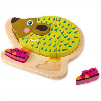 Puzzle 3D de Madera Erizo 9 Piezas