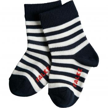 Falke Unisex bebé, Stripe Calcetines, Algodón, Azul
